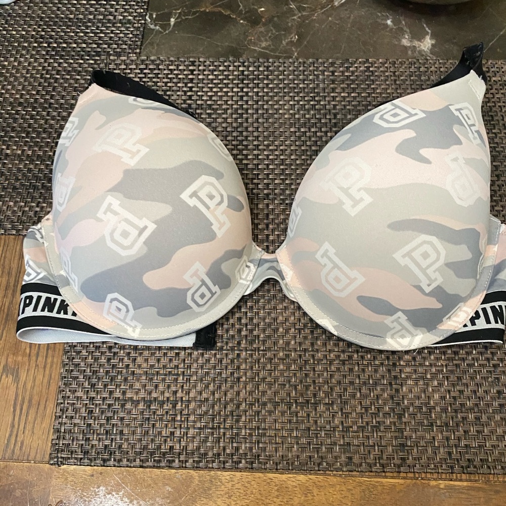 Pink Victoria’s Secret Wear Everywhere Push Up Bra